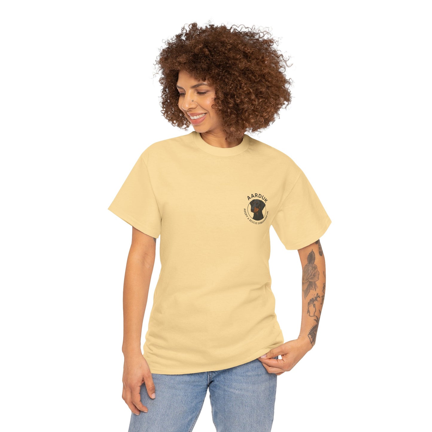AARDUK - Adopt A Rescue Doberman UK T-Shirt (Black/Tan)
