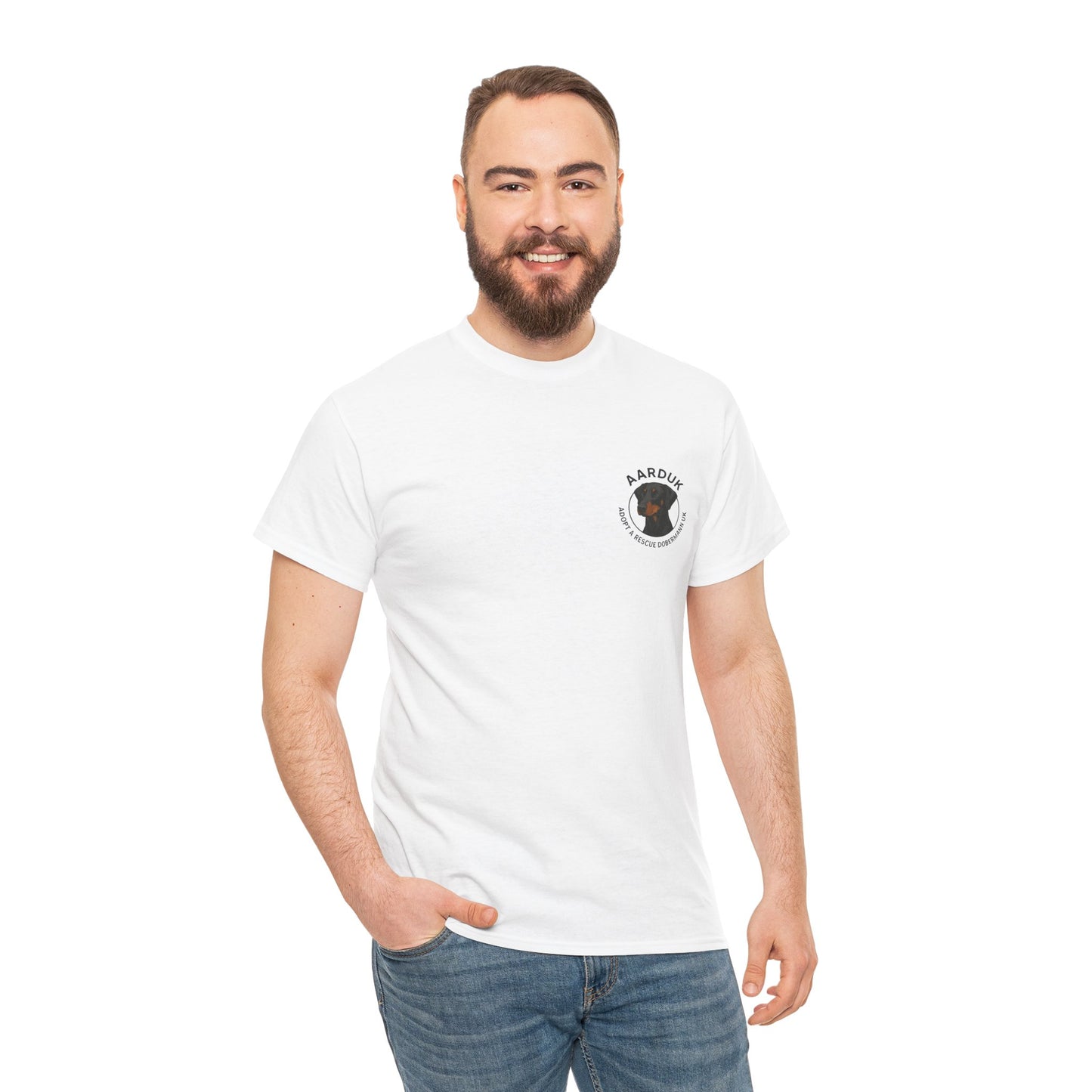 AARDUK - Adopt A Rescue Doberman UK T-Shirt (Black/Tan)
