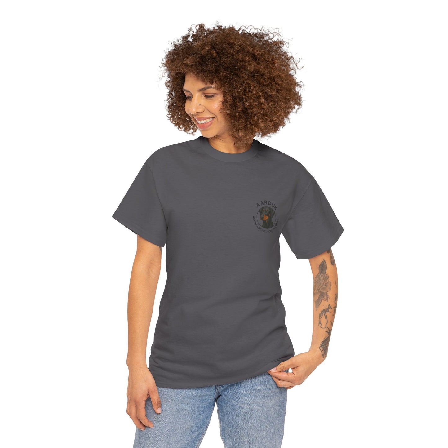 AARDUK - Adopt A Rescue Doberman UK T-Shirt (Black/Tan)