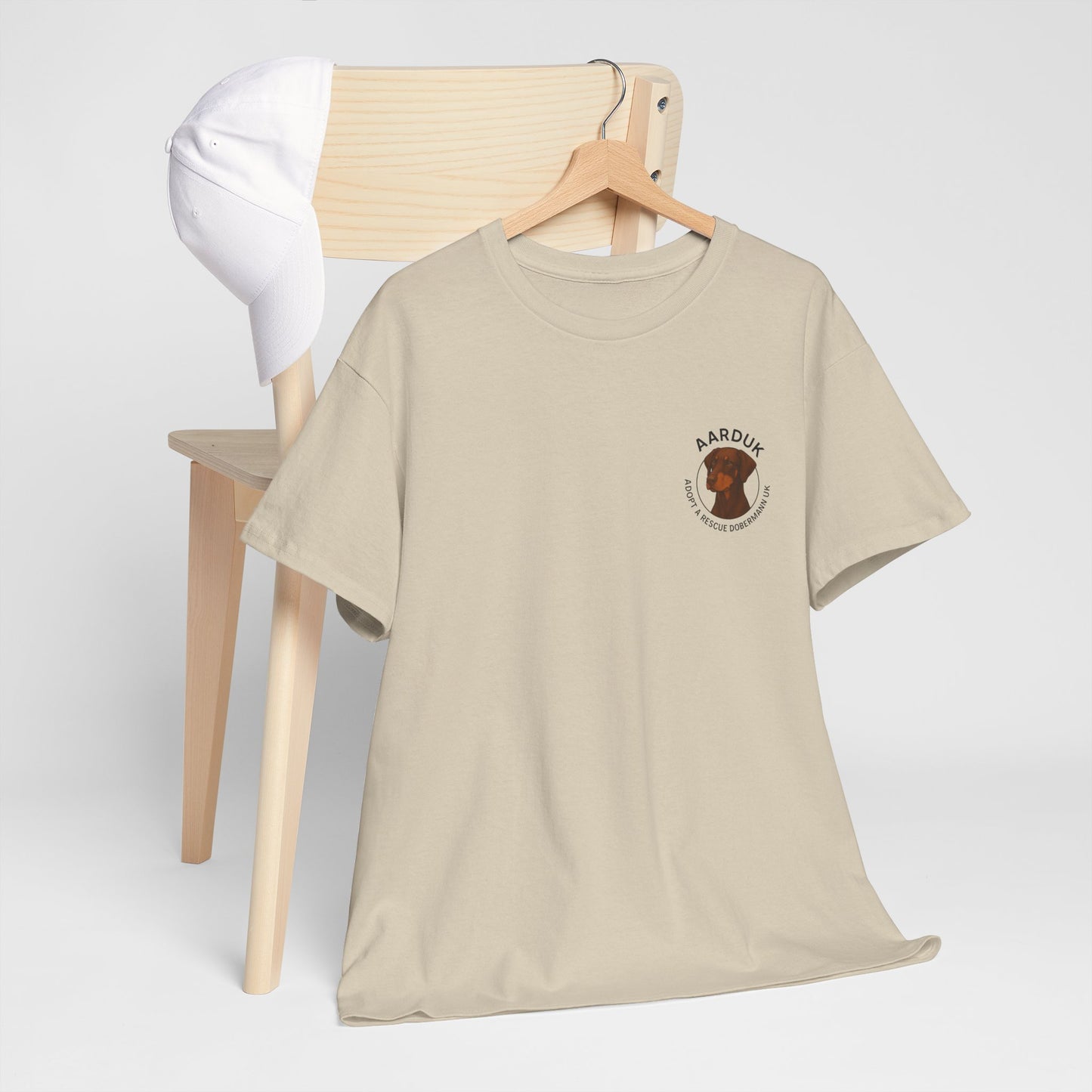 AARDUK - Adopt A Rescue Doberman UK T-Shirt (Brown/Tan)