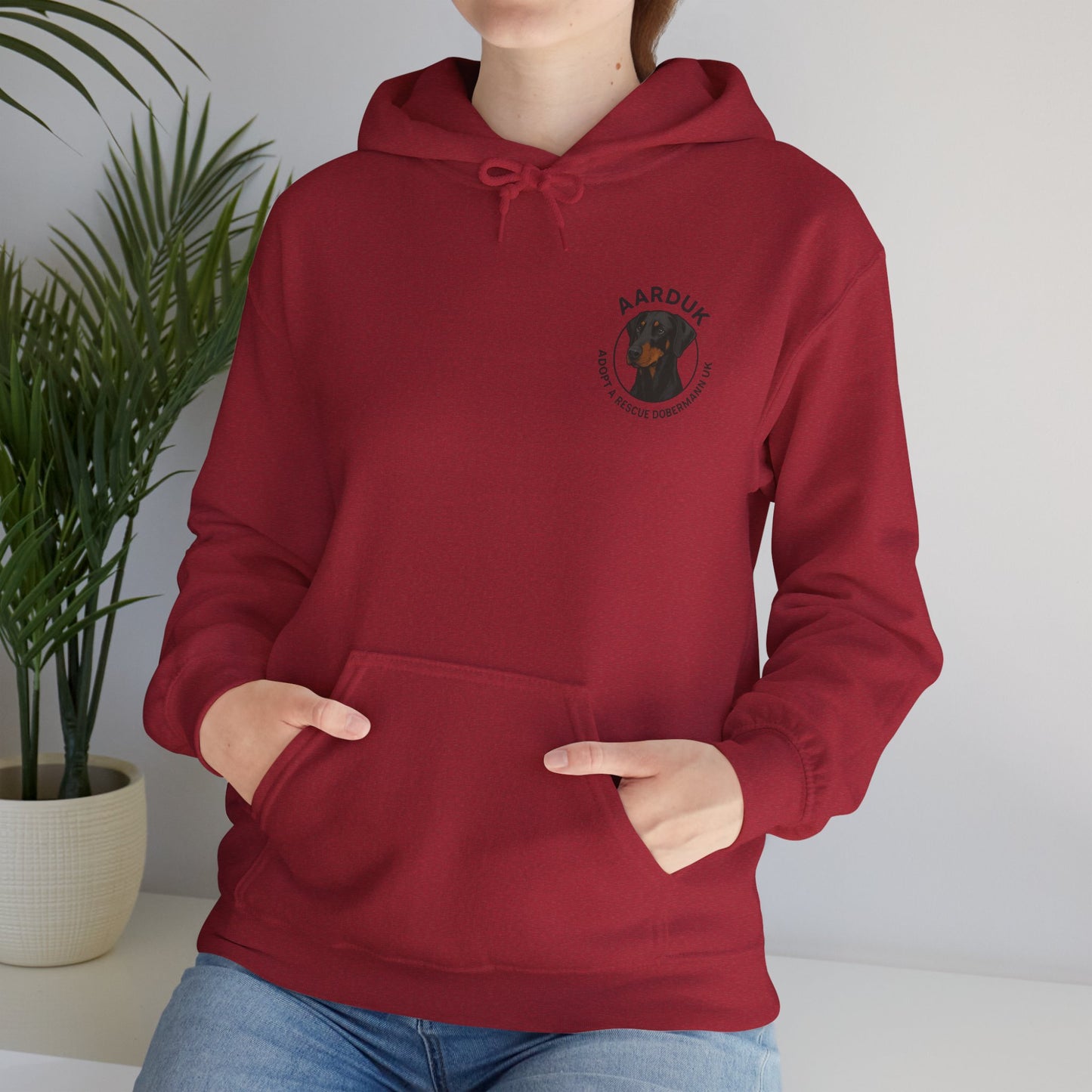 AARDUK - Adopt A Rescue Dobermann UK Hoodie (Black/Tan)