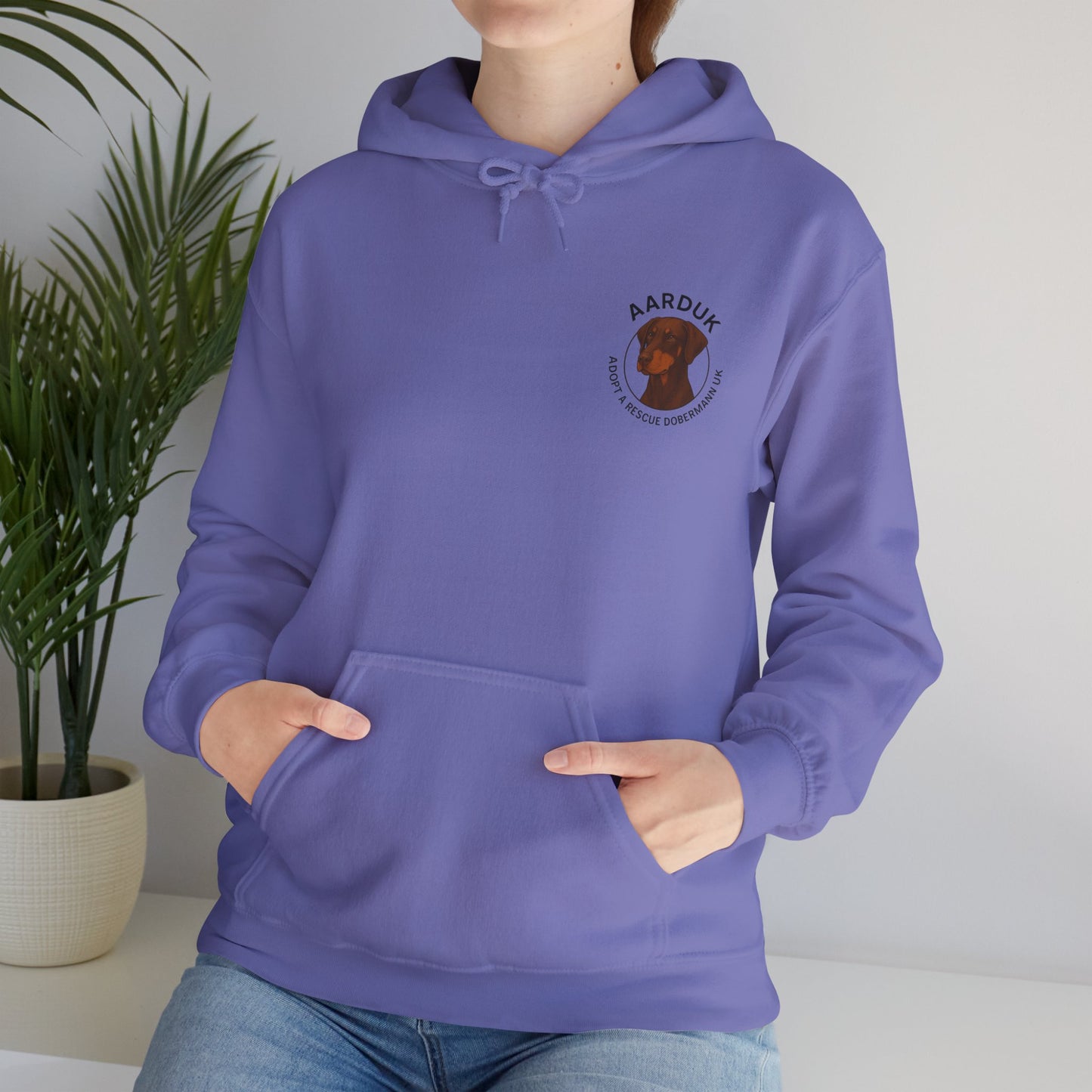 AARDUK - Adopt A Rescue Dobermann UK Hoodie (Brown/Tan)