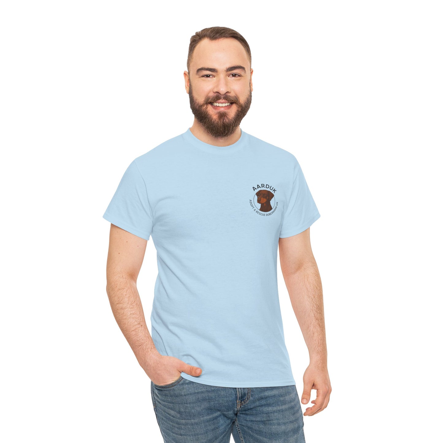AARDUK - Adopt A Rescue Doberman UK T-Shirt (Brown/Tan)