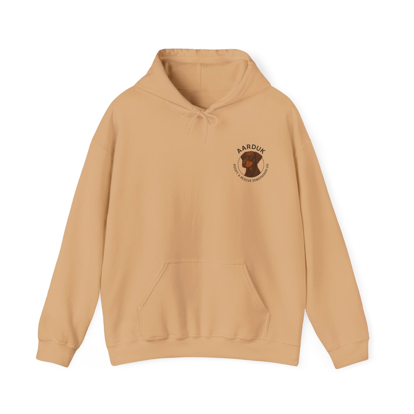 AARDUK - Adopt A Rescue Dobermann UK Hoodie (Brown/Tan)