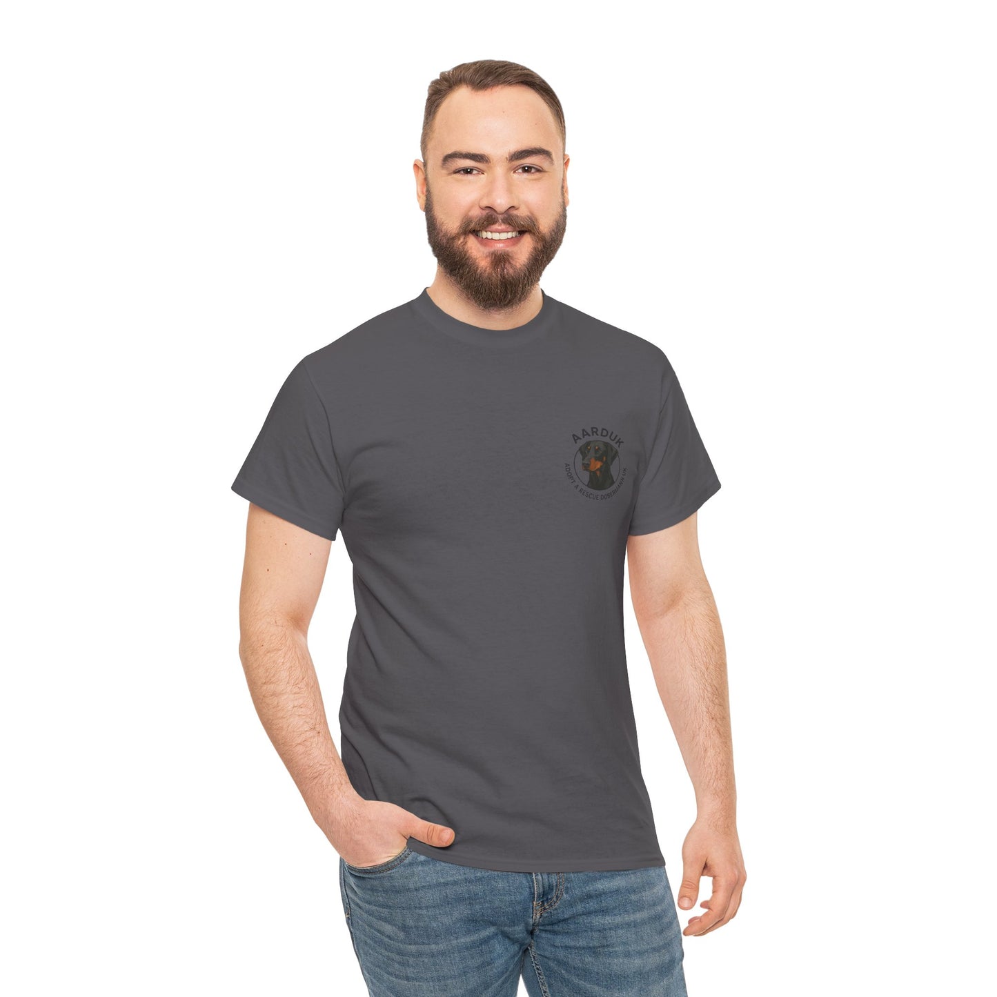 AARDUK - Adopt A Rescue Doberman UK T-Shirt (Black/Tan)