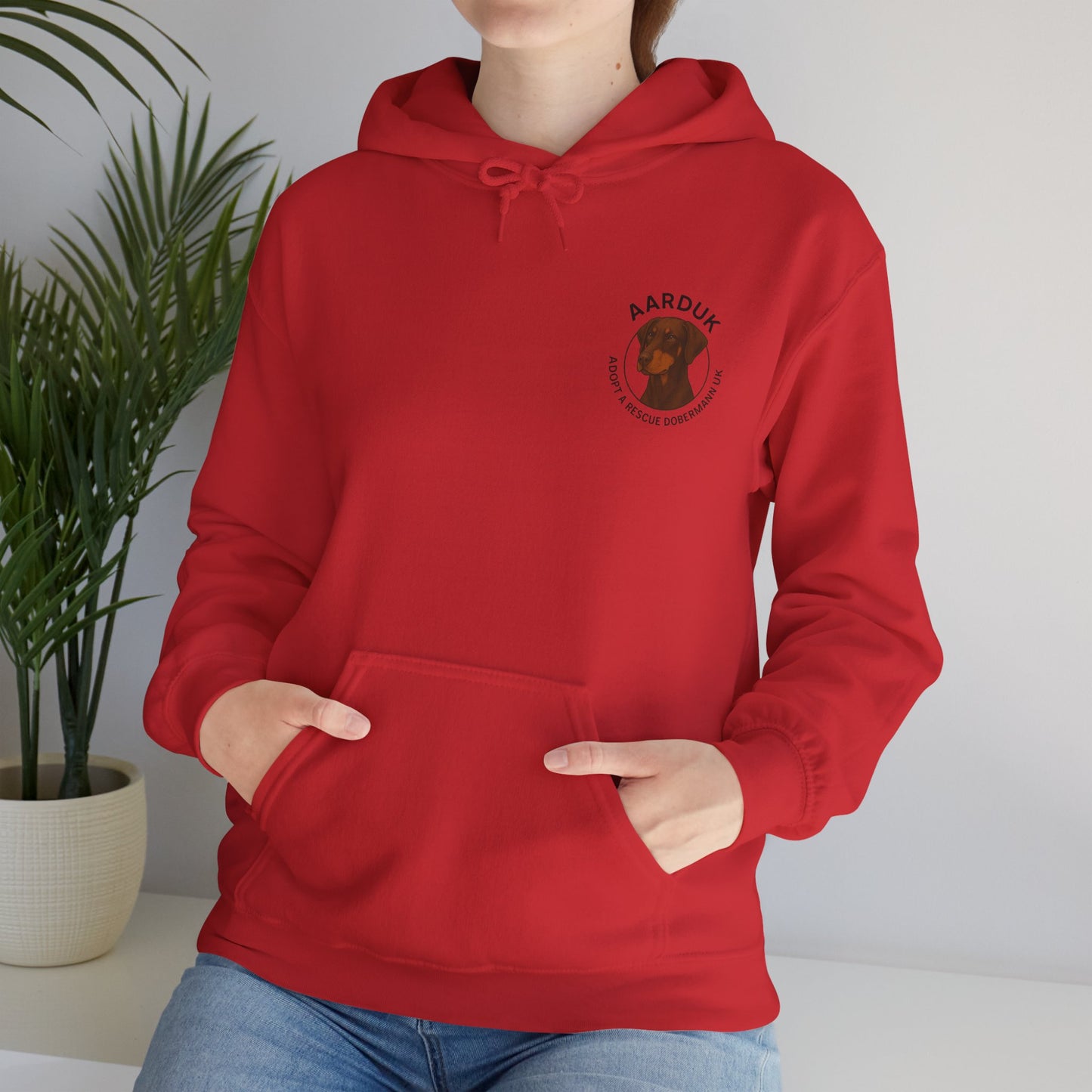 AARDUK - Adopt A Rescue Dobermann UK Hoodie (Brown/Tan)