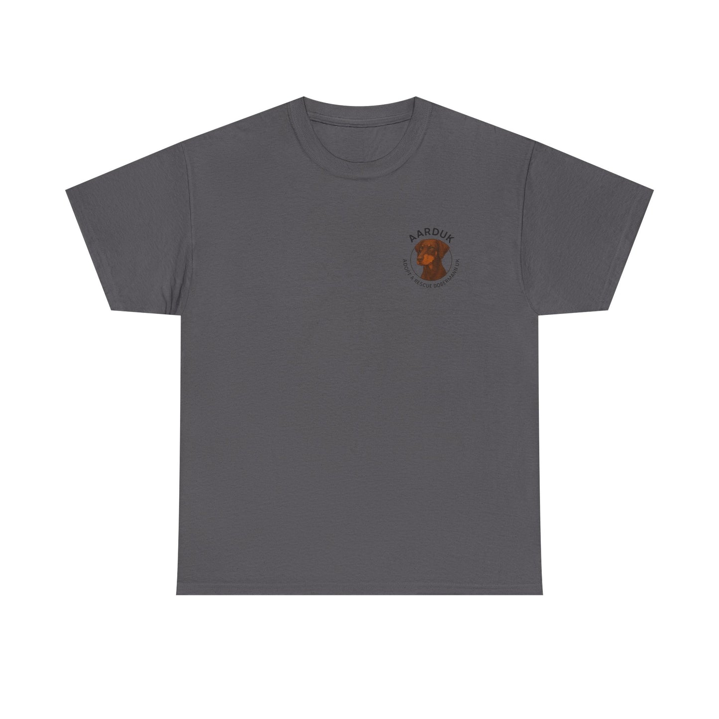 AARDUK - Adopt A Rescue Doberman UK T-Shirt (Brown/Tan)