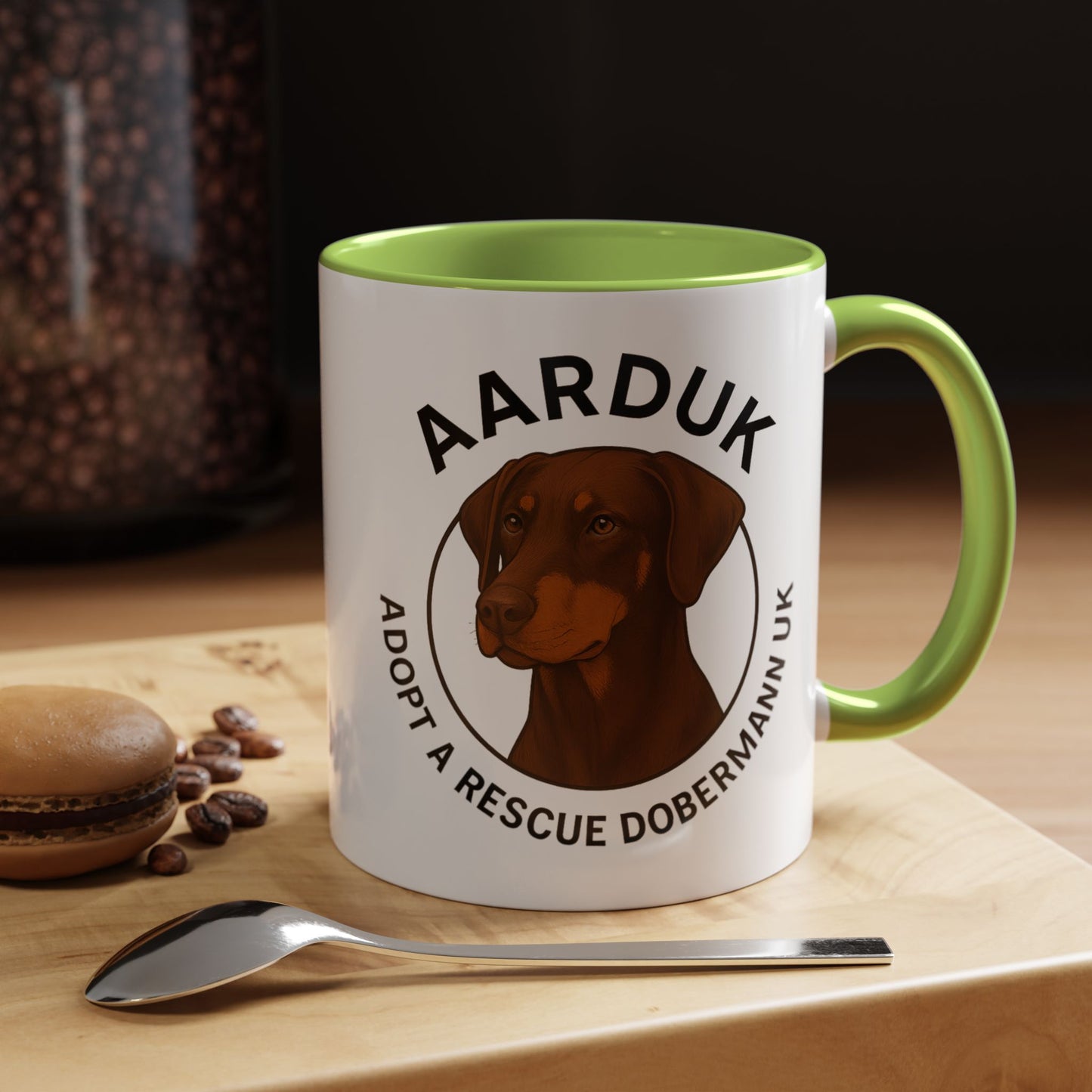 AARDUK Coffee Mug - Donate While you Drink (Brown/Tan)