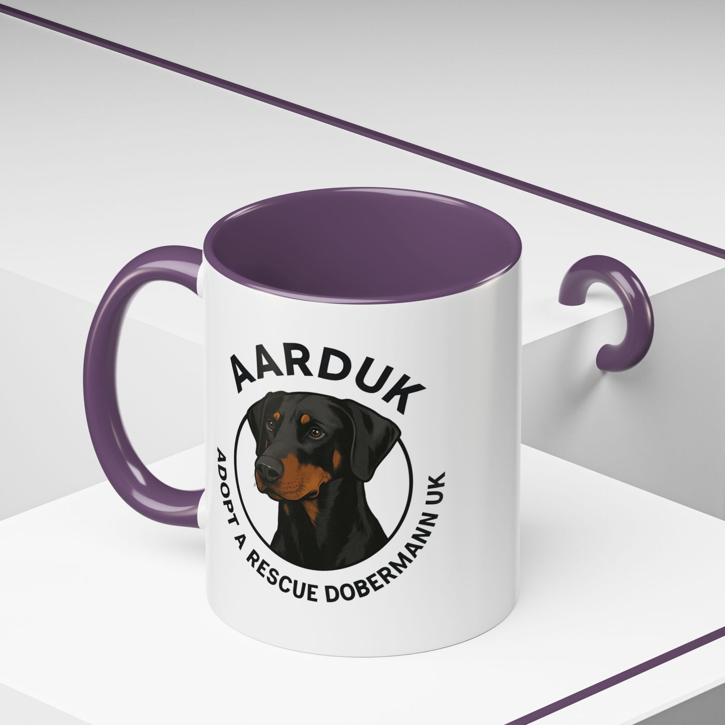 AARDUK Coffee Mug - Donate While you Drink (Black/Tan)