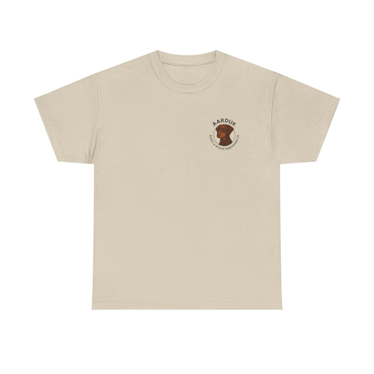 AARDUK - Adopt A Rescue Doberman UK T-Shirt (Brown/Tan)