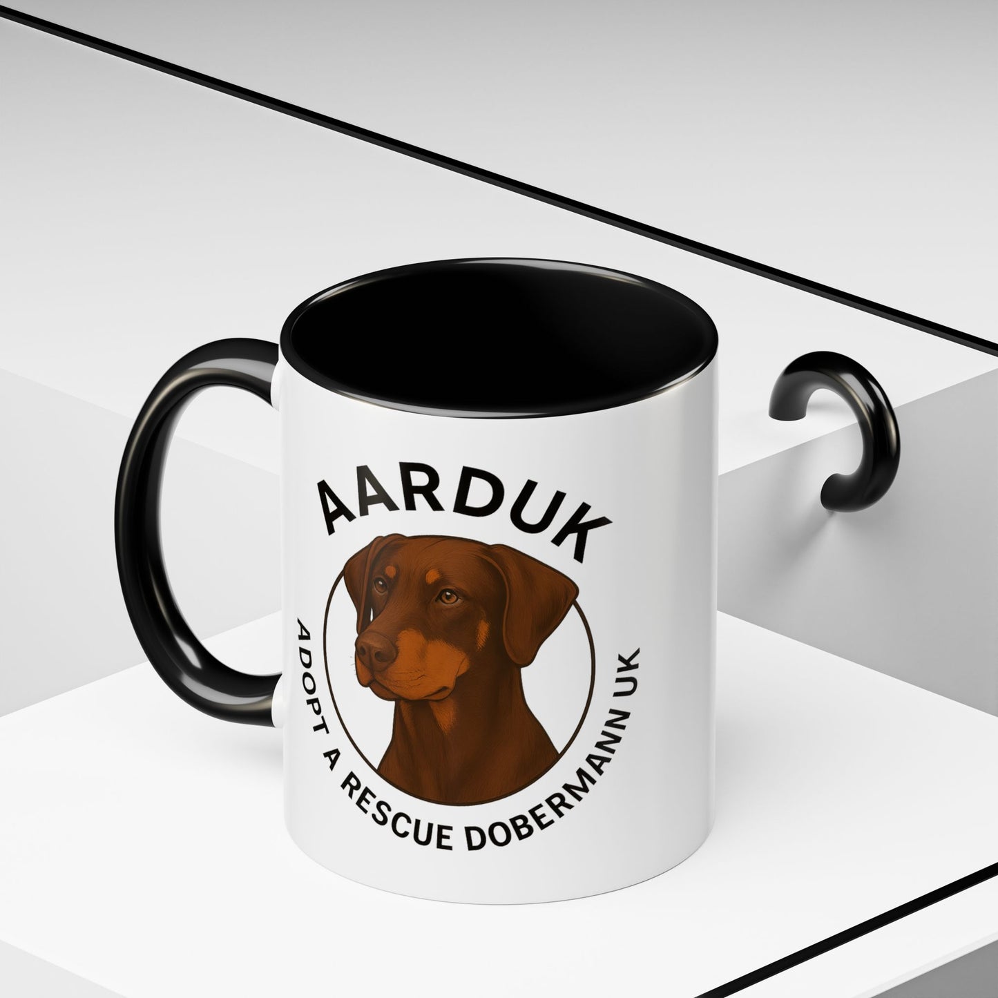 AARDUK Coffee Mug - Donate While you Drink (Brown/Tan)