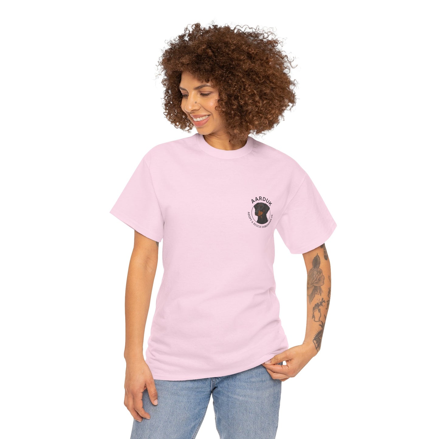 AARDUK - Adopt A Rescue Doberman UK T-Shirt (Black/Tan)