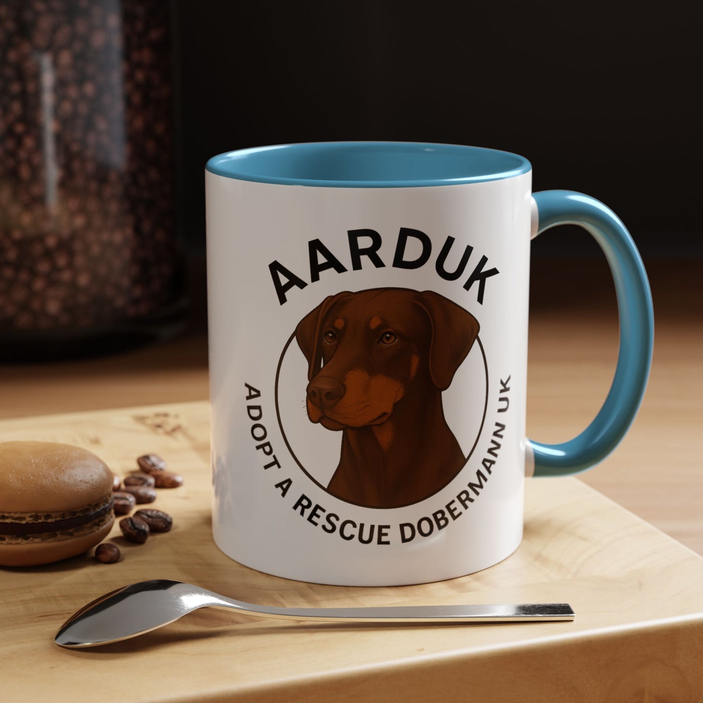 AARDUK Coffee Mug - Donate While you Drink (Brown/Tan)