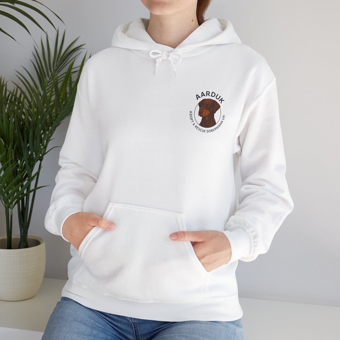 AARDUK - Adopt A Rescue Dobermann UK Hoodie (Brown/Tan)