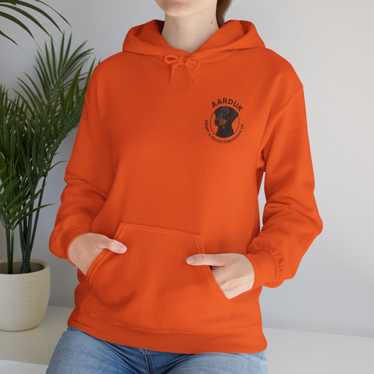 AARDUK - Adopt A Rescue Dobermann UK Hoodie (Black/Tan)