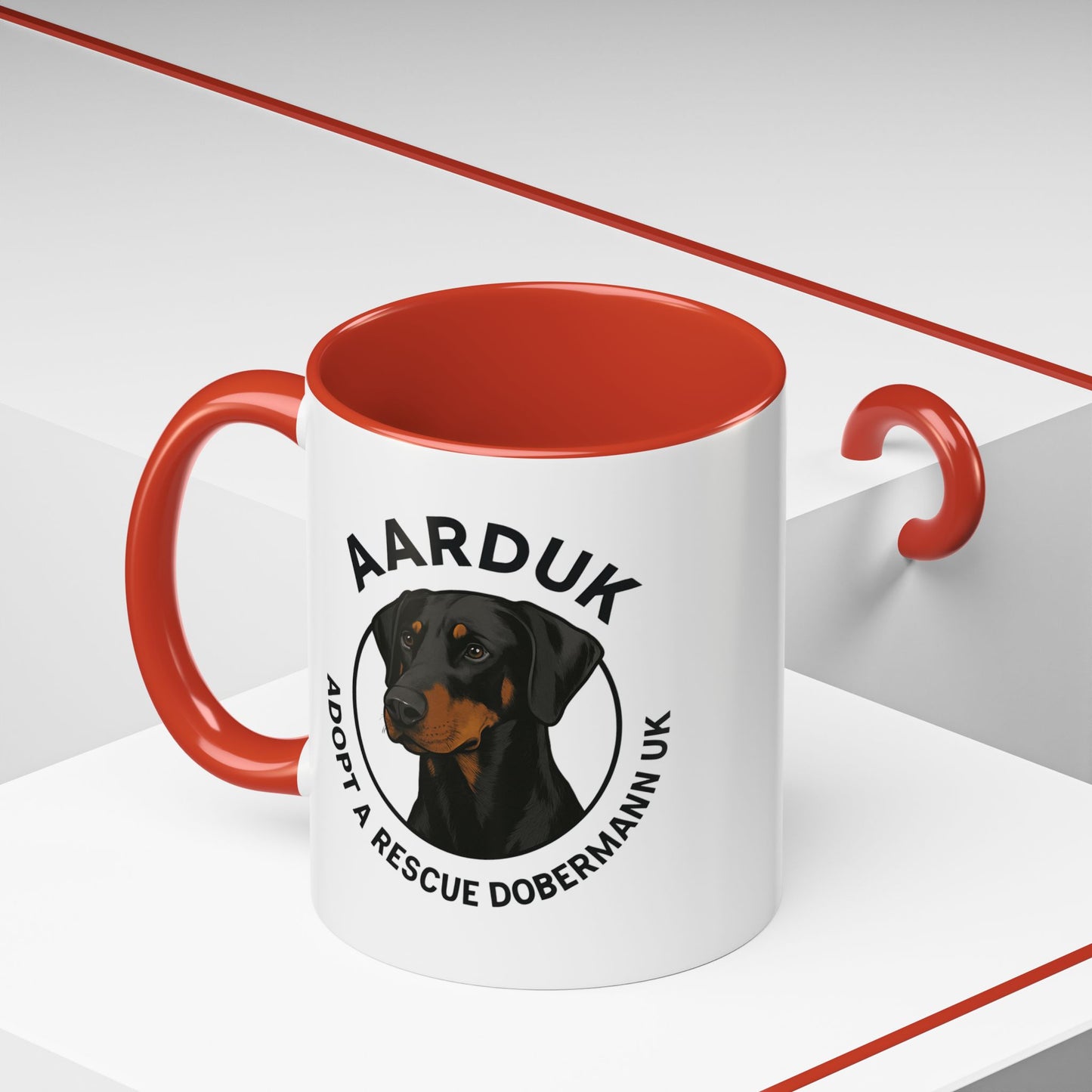 AARDUK Coffee Mug - Donate While you Drink (Black/Tan)