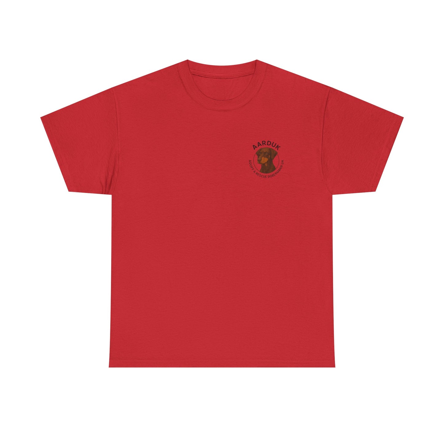 AARDUK - Adopt A Rescue Doberman UK T-Shirt (Brown/Tan)