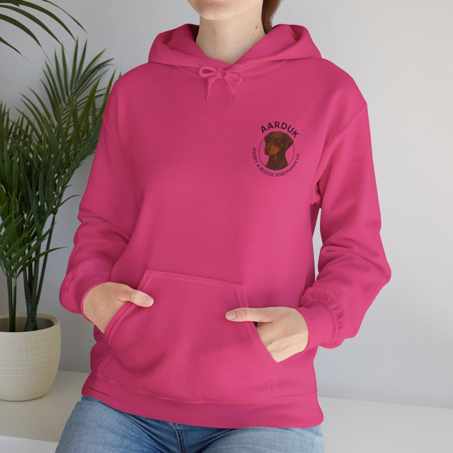 AARDUK - Adopt A Rescue Dobermann UK Hoodie (Brown/Tan)