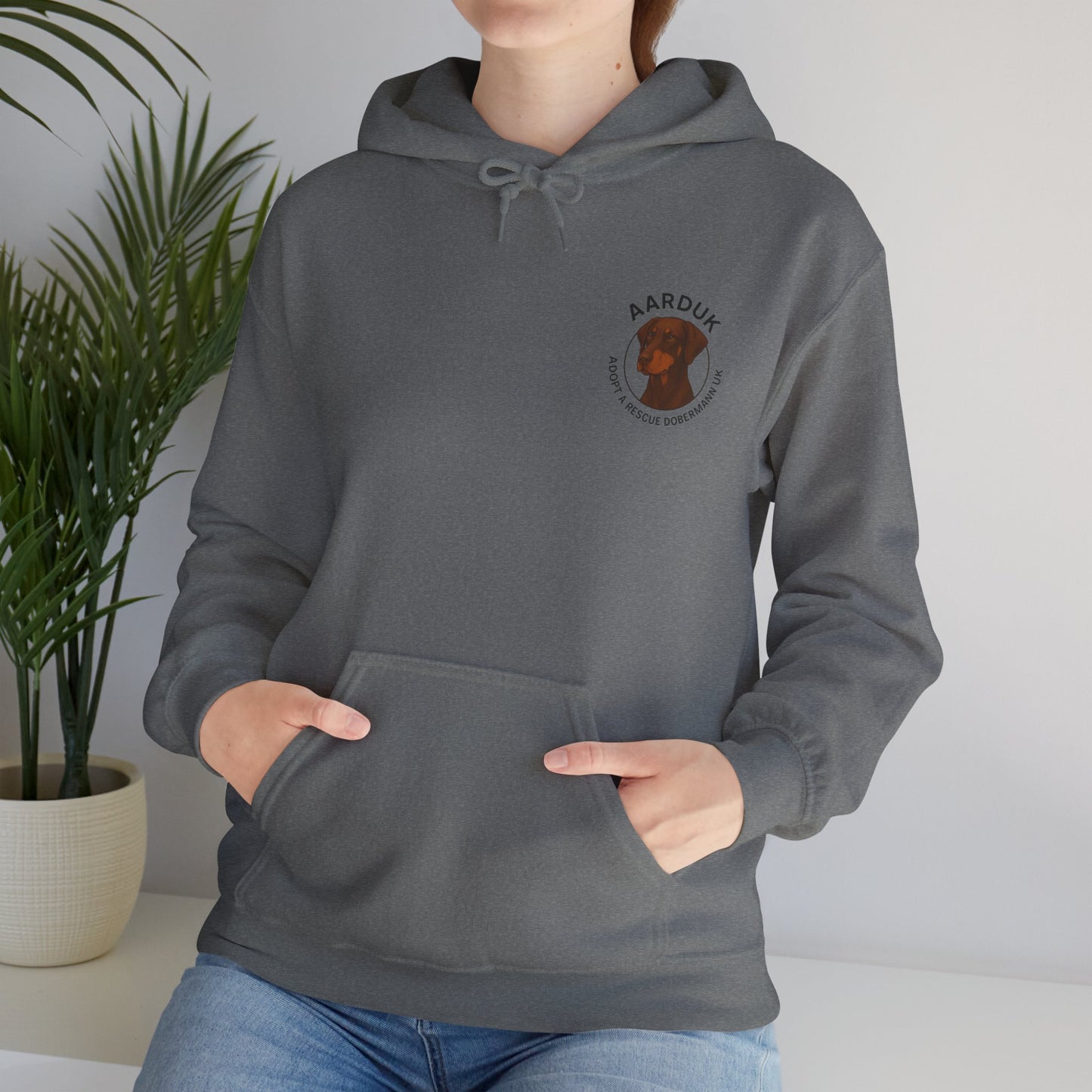 AARDUK - Adopt A Rescue Dobermann UK Hoodie (Brown/Tan)