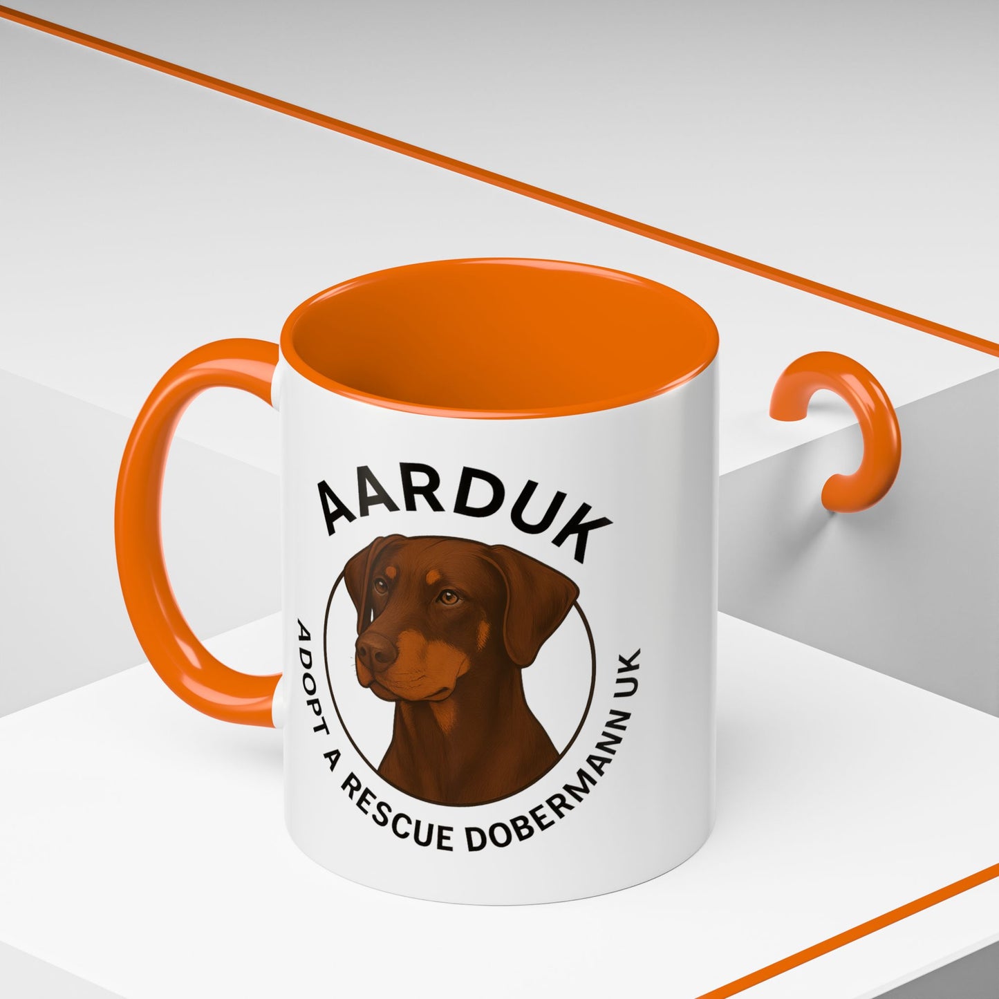 AARDUK Coffee Mug - Donate While you Drink (Brown/Tan)