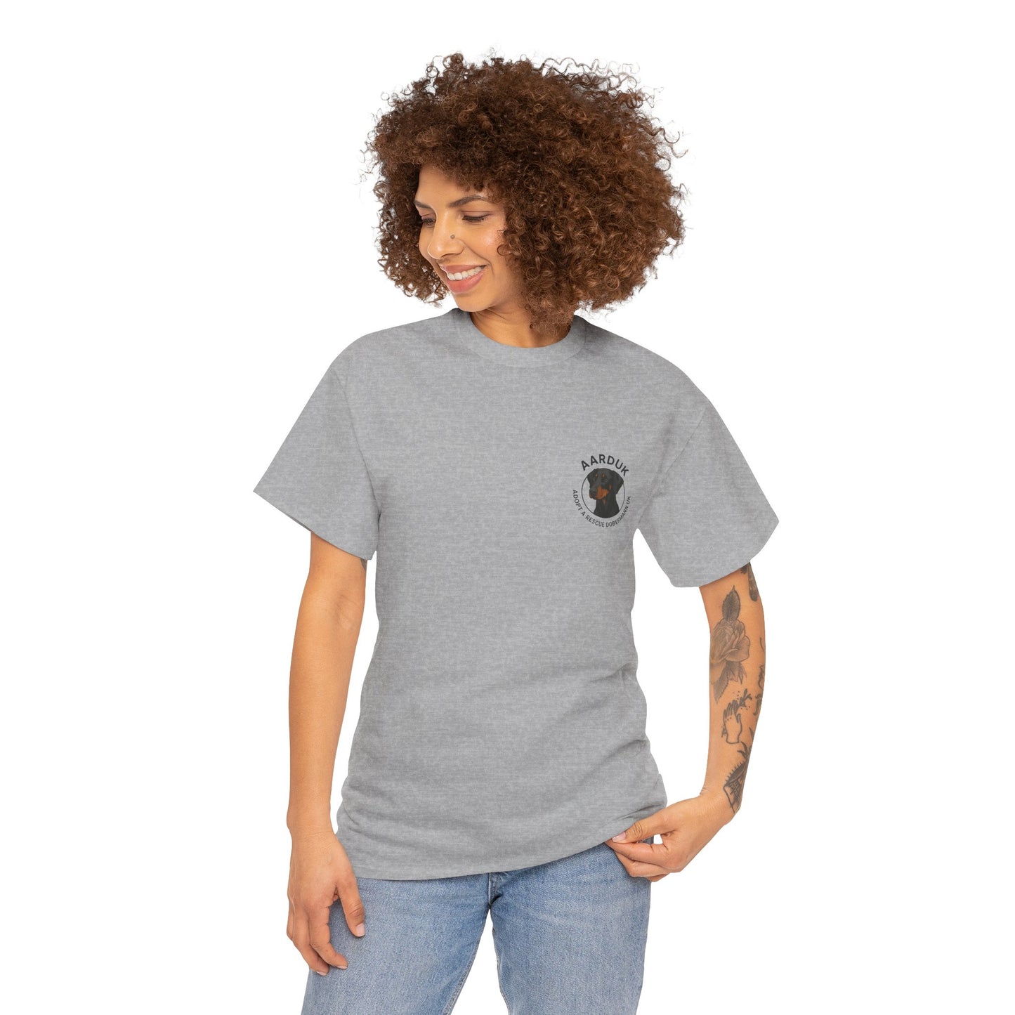 AARDUK - Adopt A Rescue Doberman UK T-Shirt (Black/Tan)