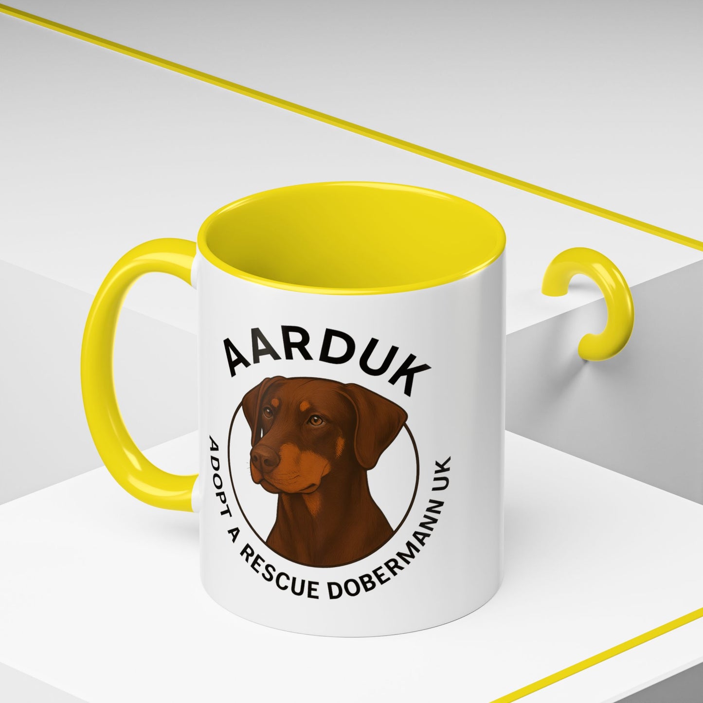 AARDUK Coffee Mug - Donate While you Drink (Brown/Tan)