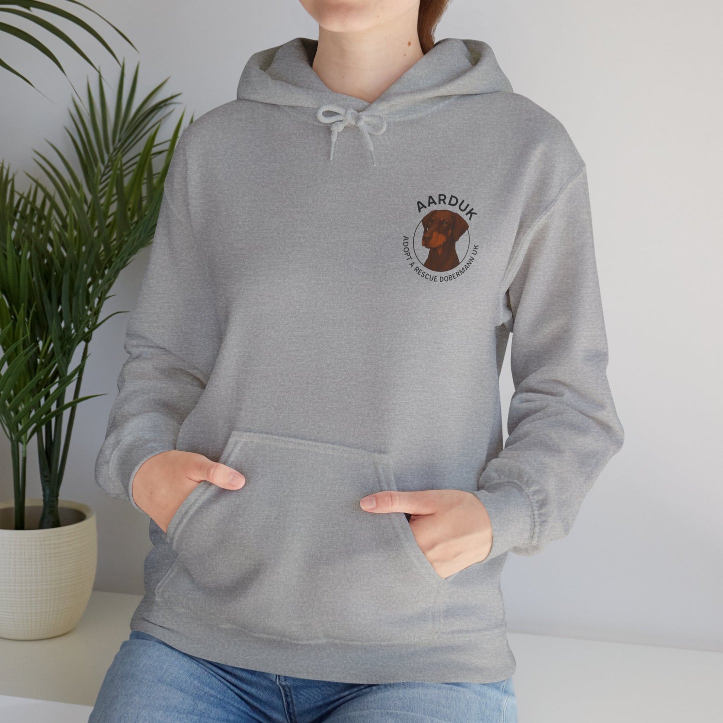 AARDUK - Adopt A Rescue Dobermann UK Hoodie (Brown/Tan)
