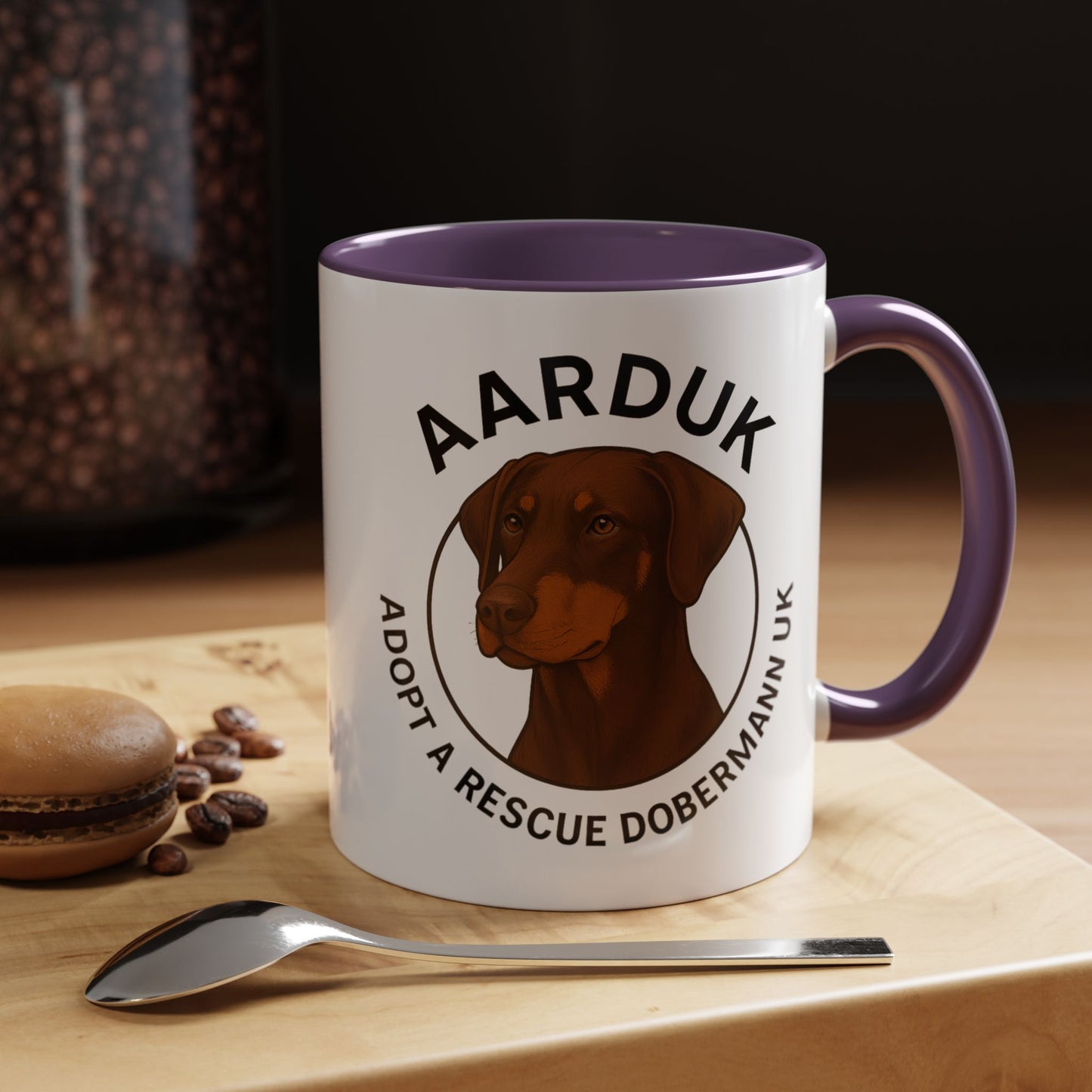 AARDUK Coffee Mug - Donate While you Drink (Brown/Tan)