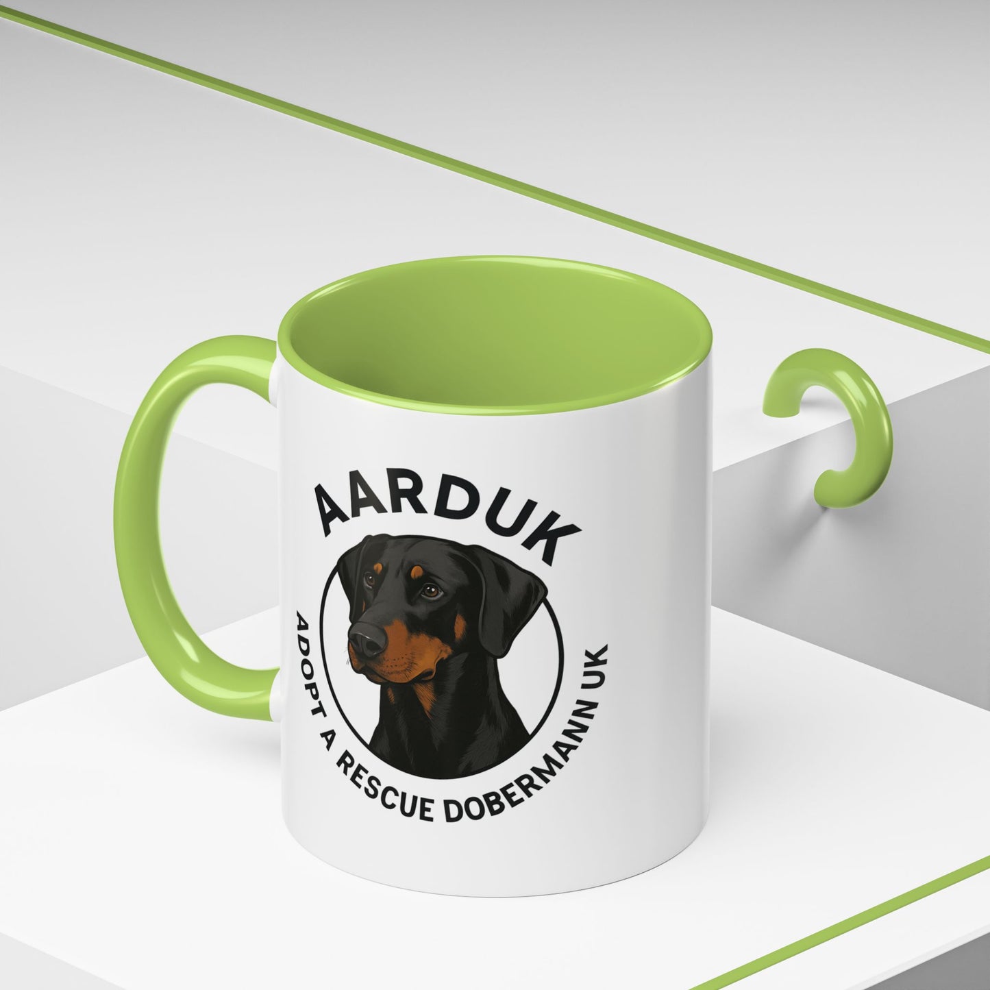 AARDUK Coffee Mug - Donate While you Drink (Black/Tan)