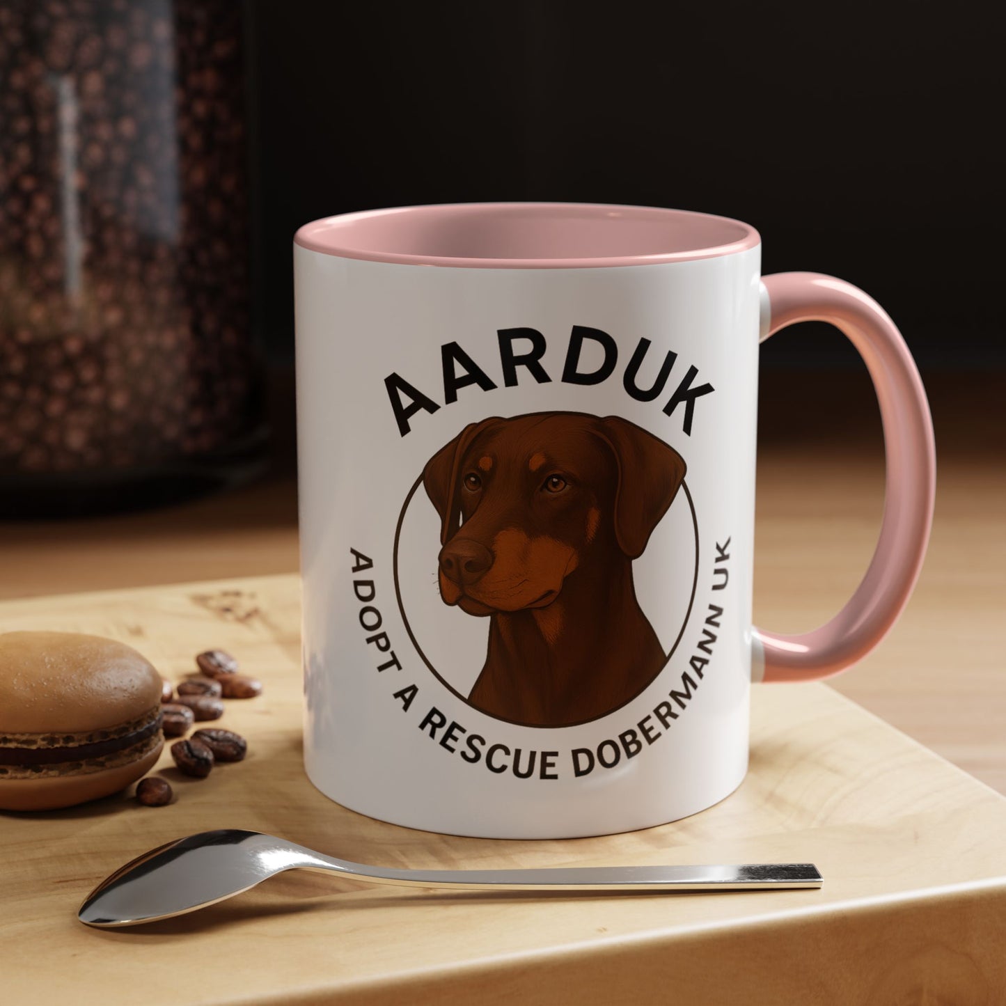 AARDUK Coffee Mug - Donate While you Drink (Brown/Tan)