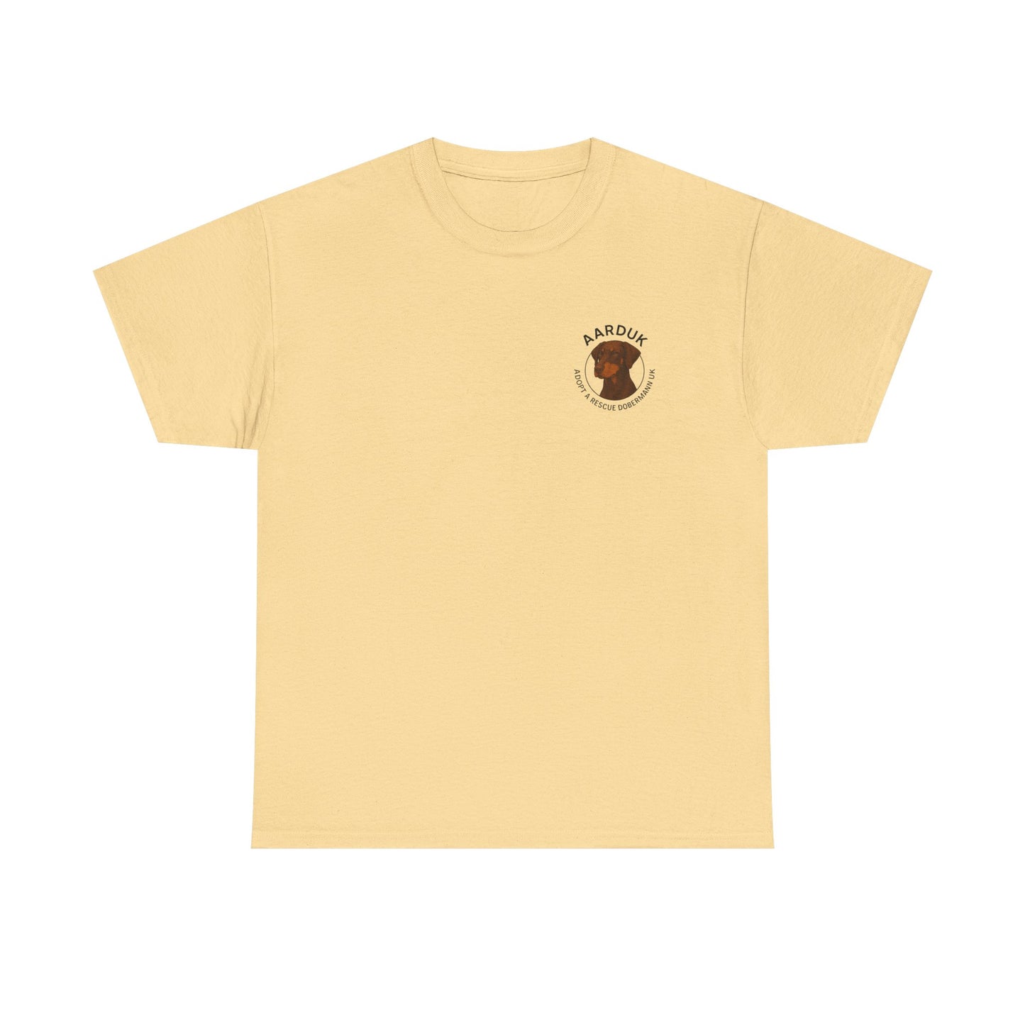 AARDUK - Adopt A Rescue Doberman UK T-Shirt (Brown/Tan)