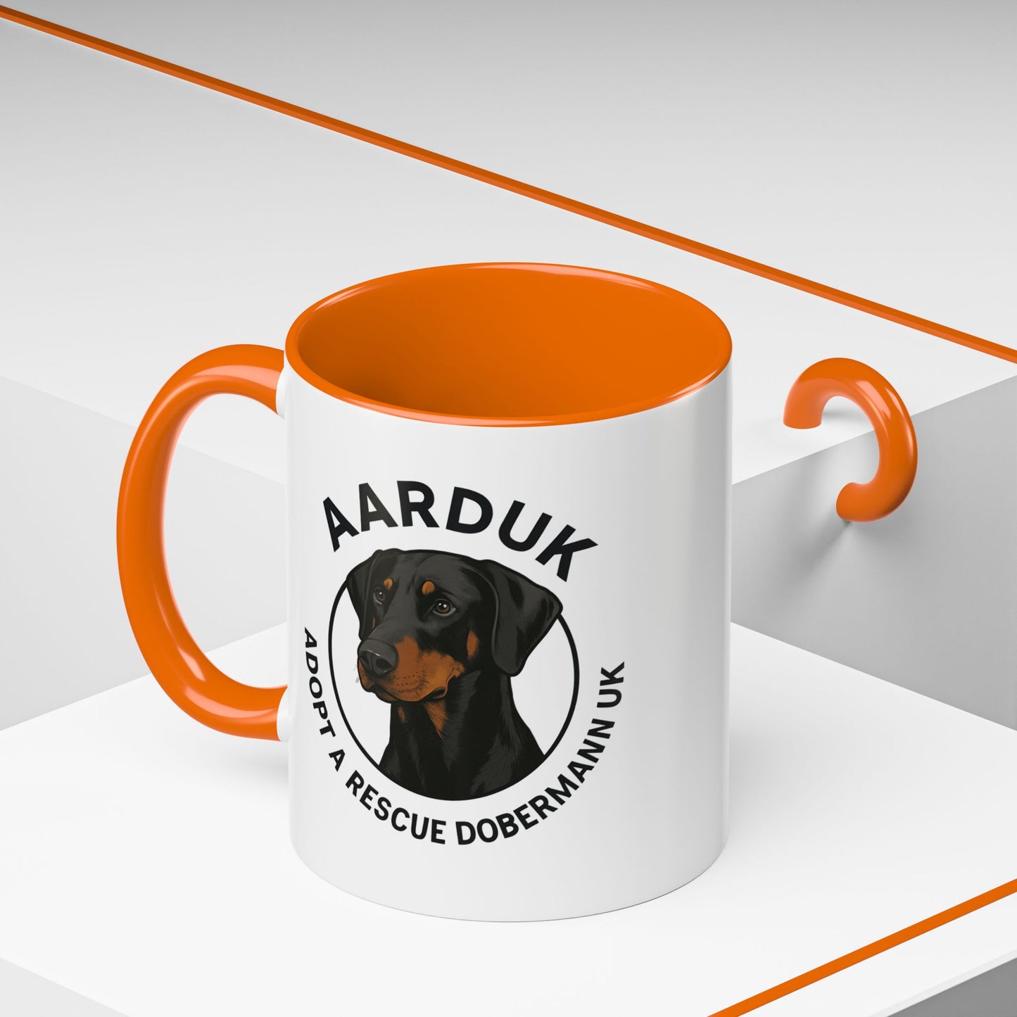 AARDUK Coffee Mug - Donate While you Drink (Black/Tan)