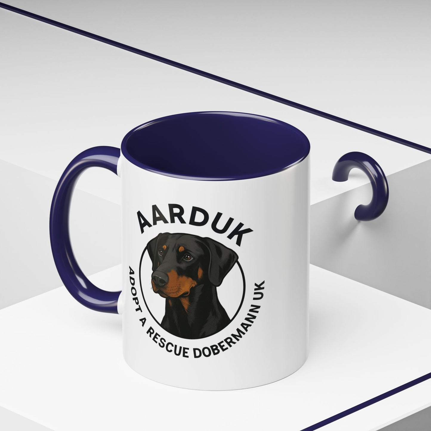 AARDUK Coffee Mug - Donate While you Drink (Black/Tan)