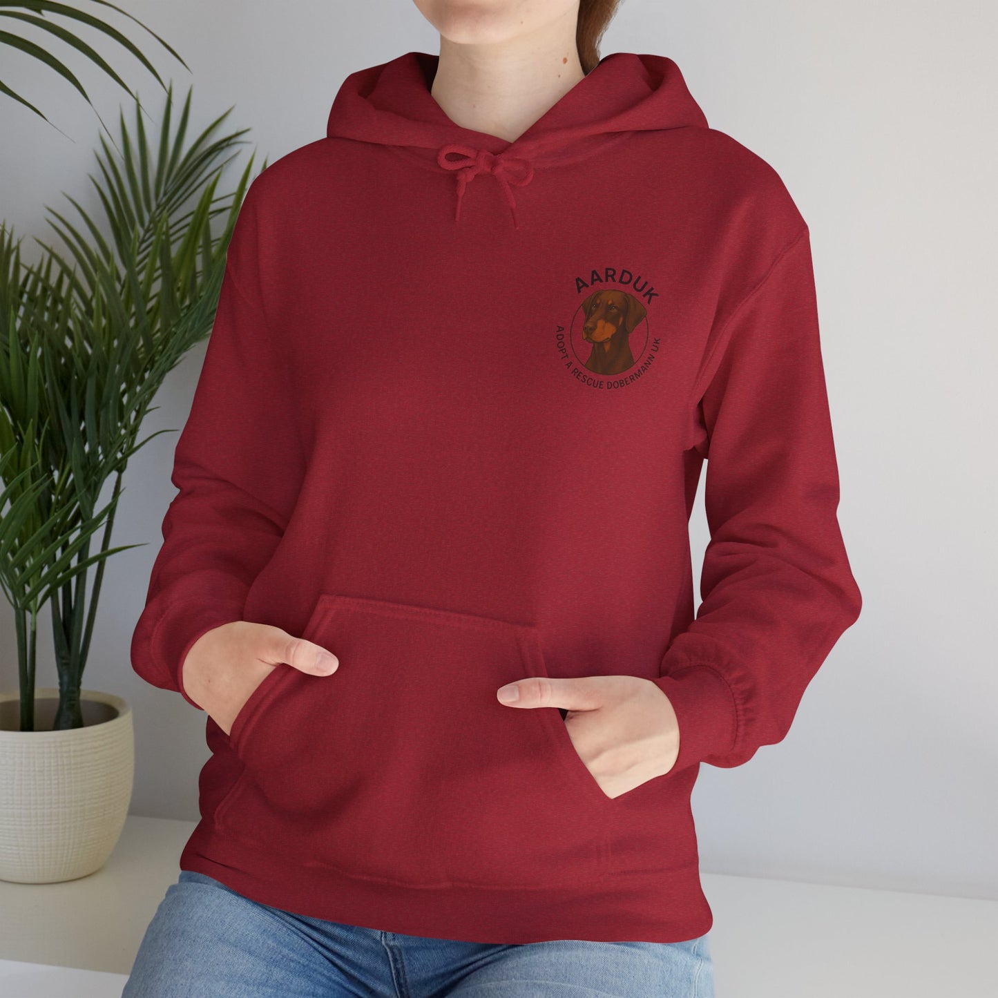 AARDUK - Adopt A Rescue Dobermann UK Hoodie (Brown/Tan)