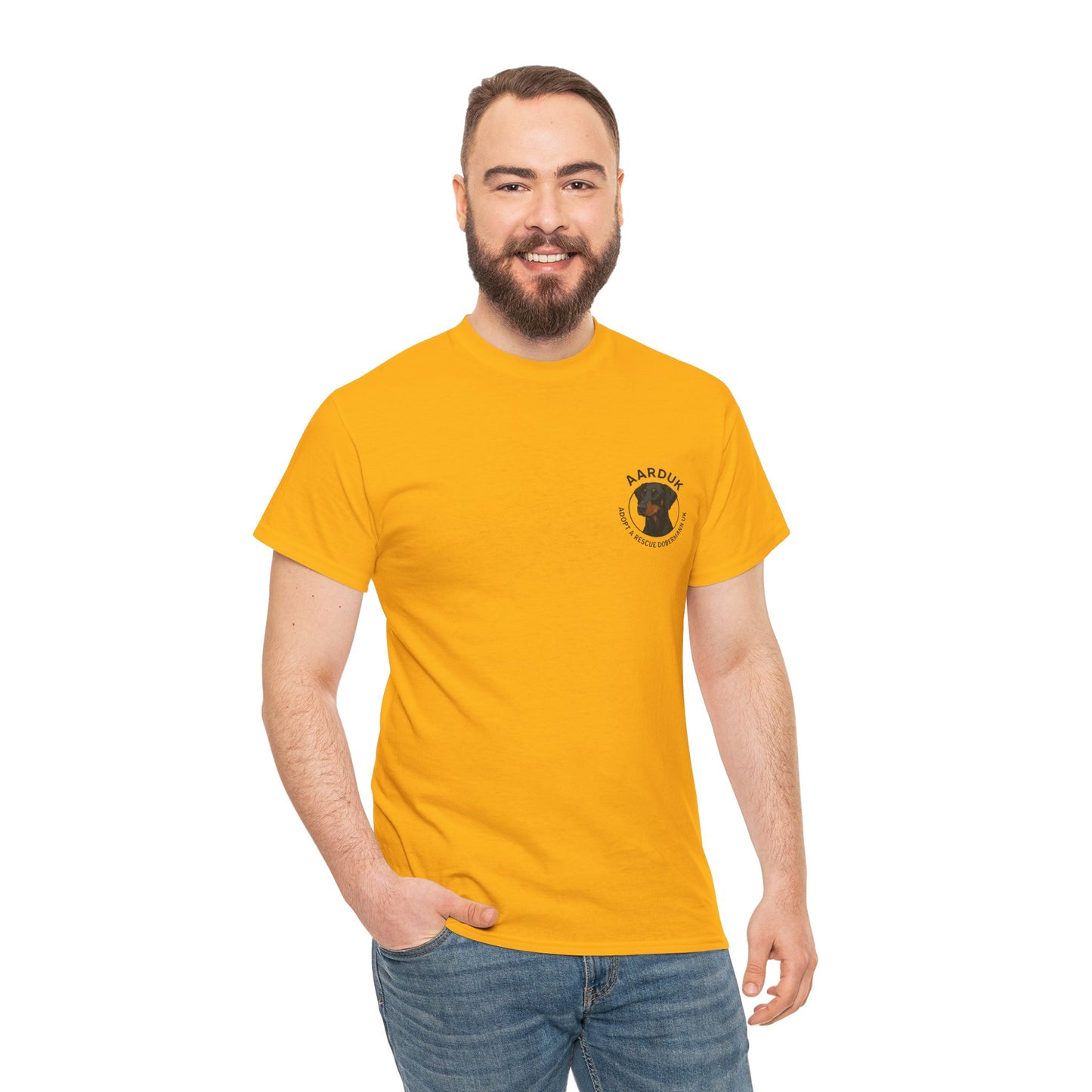 AARDUK - Adopt A Rescue Doberman UK T-Shirt (Black/Tan)