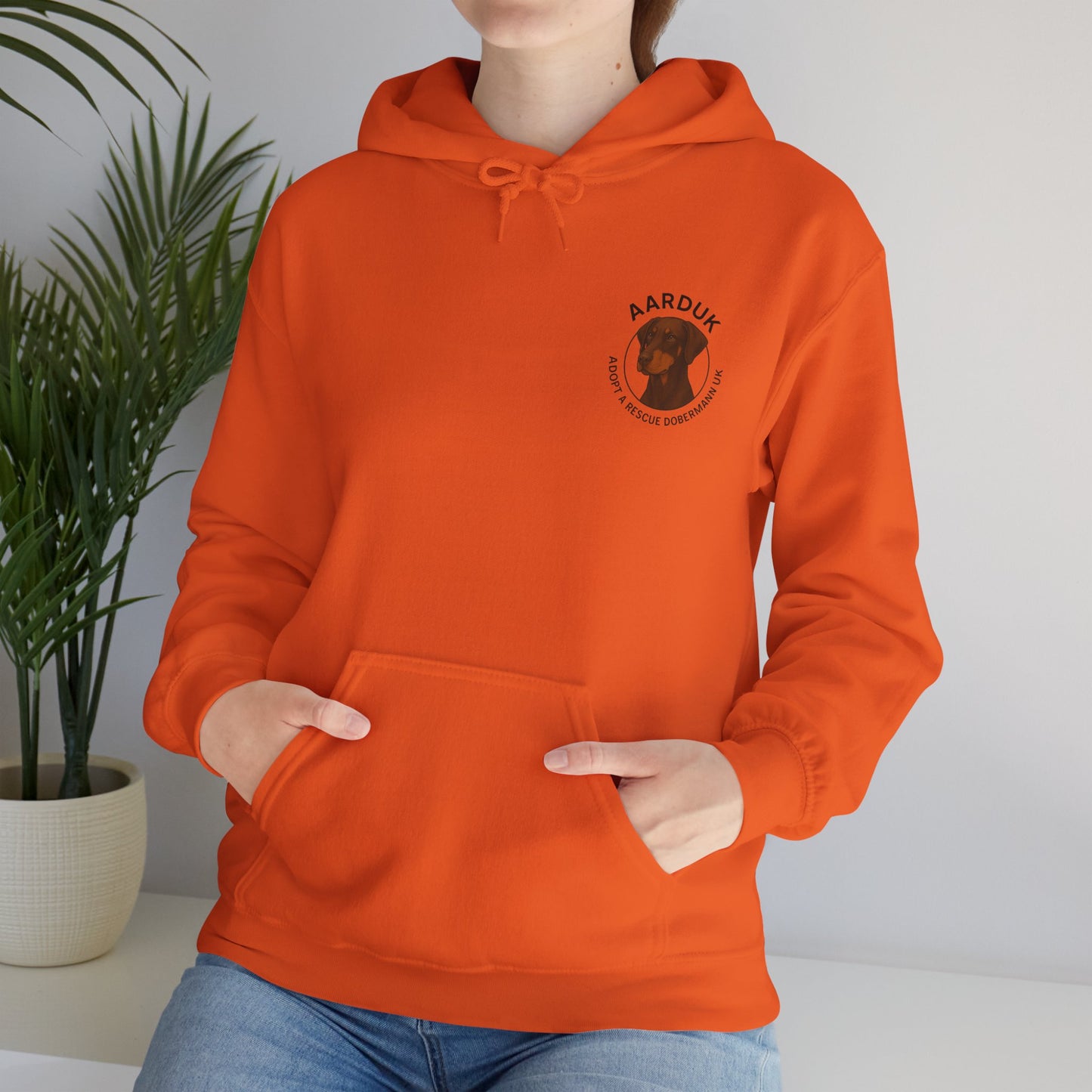 AARDUK - Adopt A Rescue Dobermann UK Hoodie (Brown/Tan)