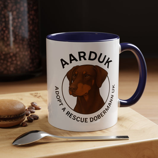 AARDUK Coffee Mug - Donate While you Drink (Brown/Tan)