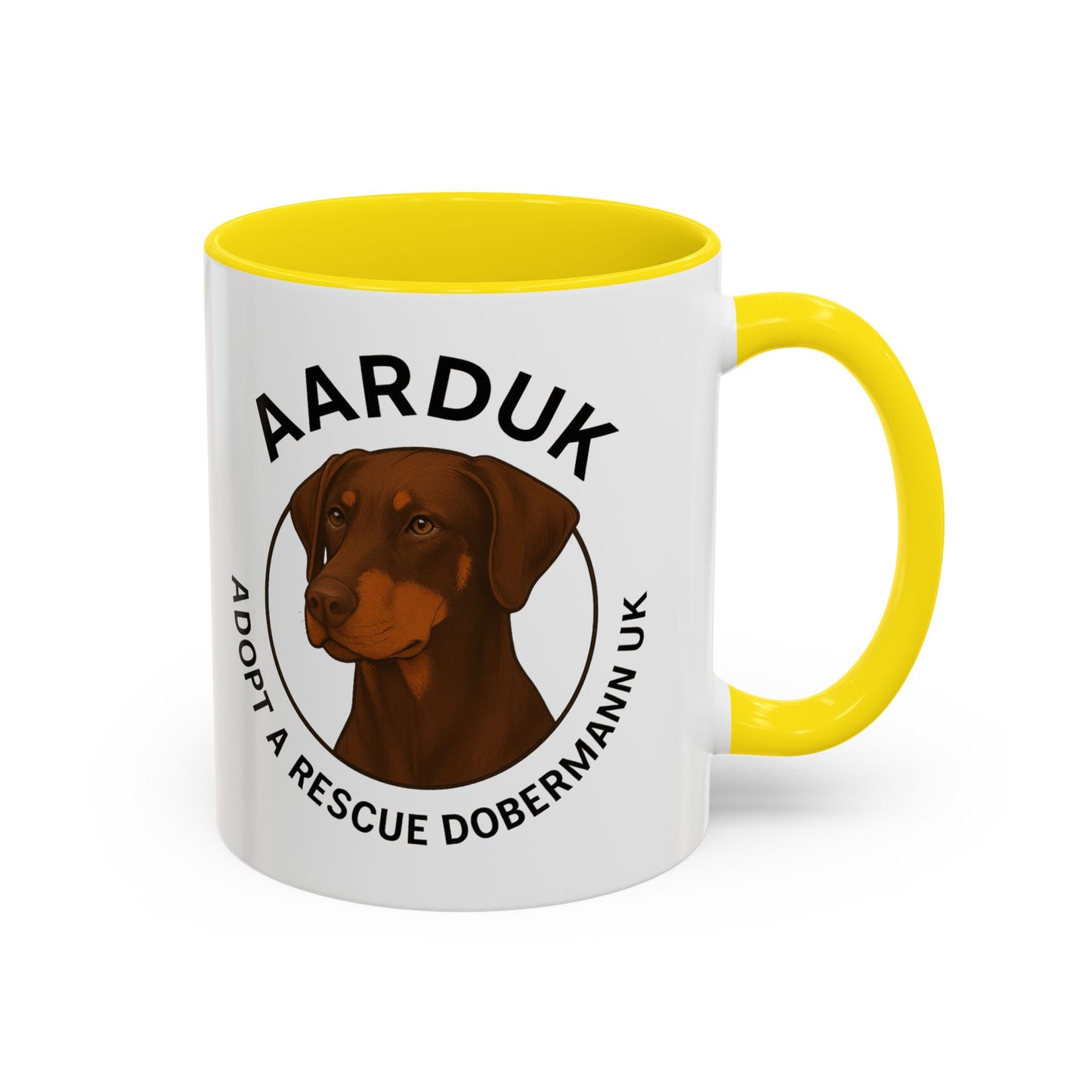 AARDUK Coffee Mug - Donate While you Drink (Brown/Tan)