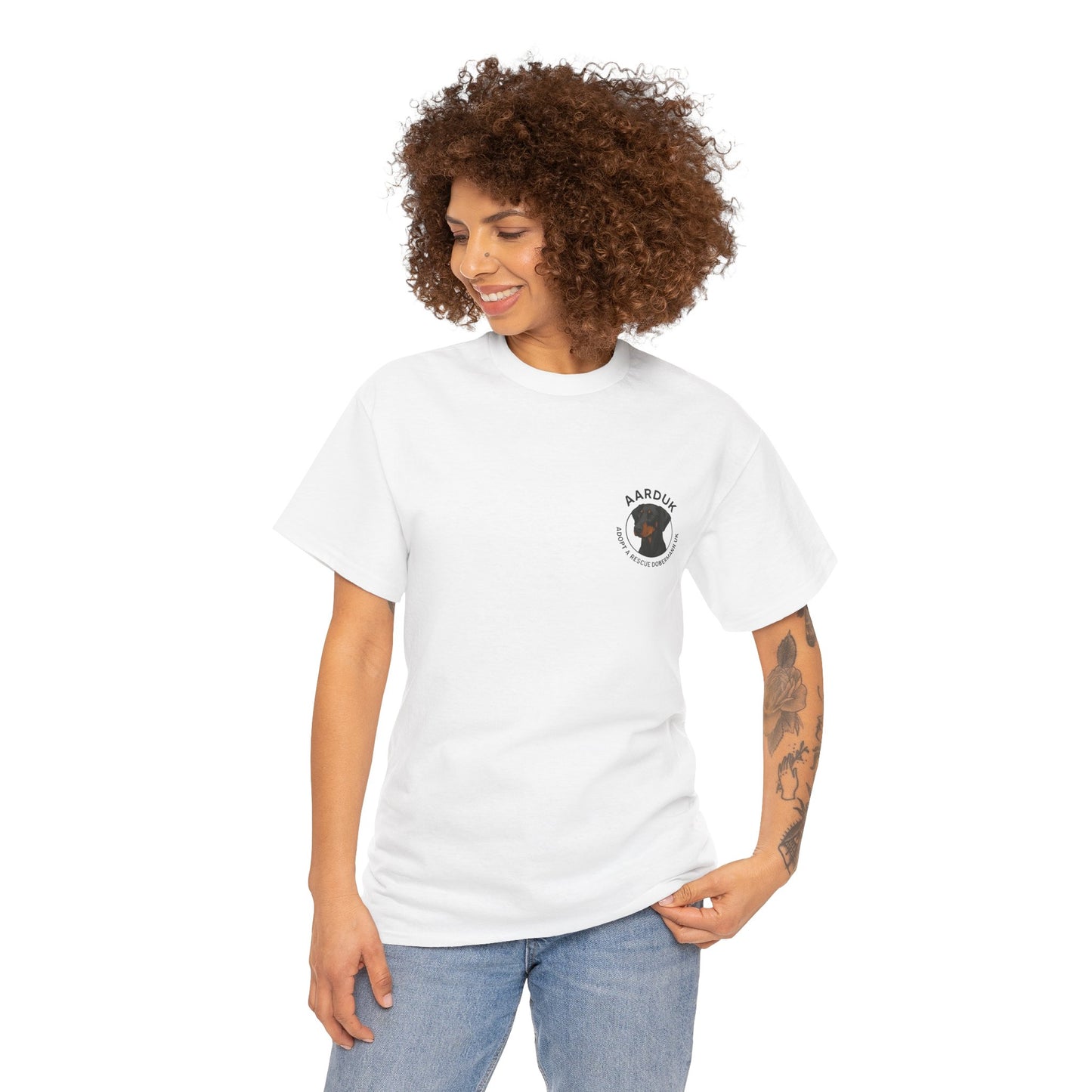 AARDUK - Adopt A Rescue Doberman UK T-Shirt (Black/Tan)